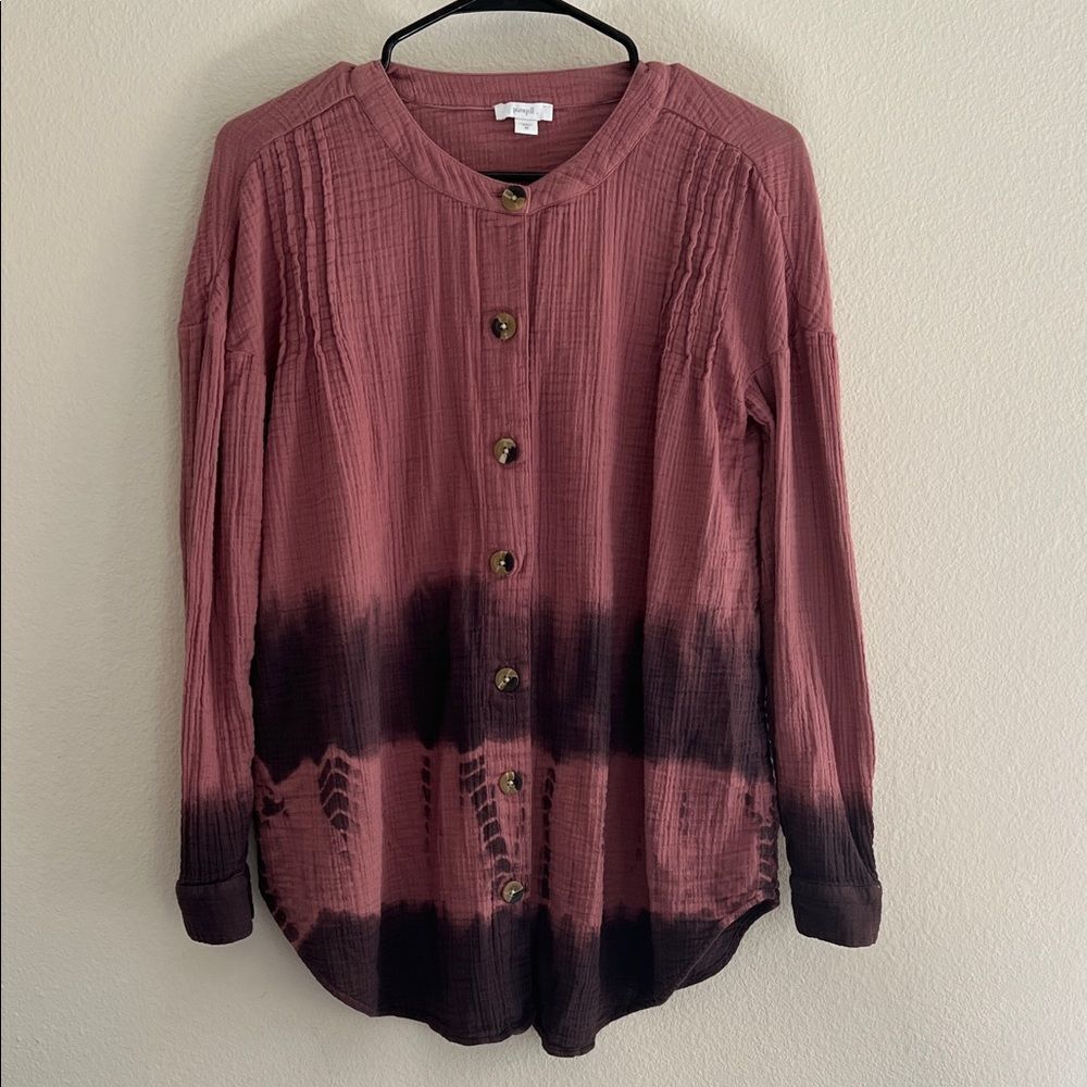 J. Jill Pure Jill tie-dyed double cloth tunic Top XS